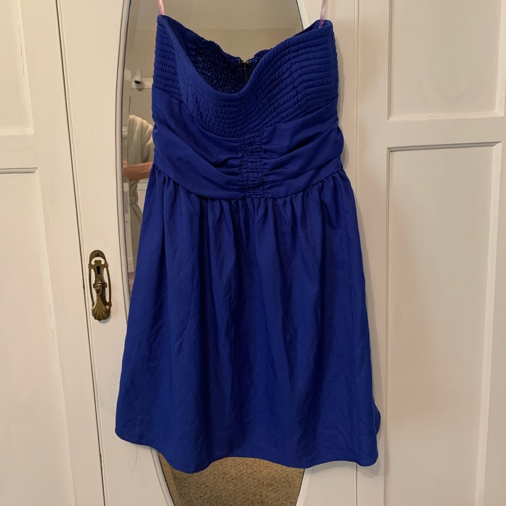 Cobalt blue cocktail dress